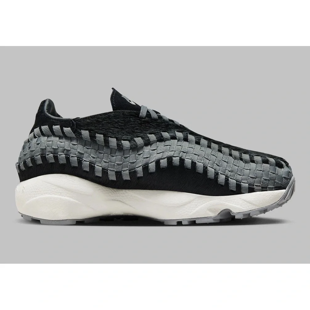 Nike Air Footscape Woven Black Smoke Grey Womens Sports Sneaker FB1959-001 - Picture 8 of 12